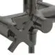 Duscharmatur in Magnetic Grey mit Kreuzgriffen, Teil des Ideal Standard Systems. Sichtbare Rohre und Verbindungen der Armatur sind klar erkennbar.